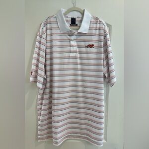 Tiger Wear XXL Striped Short Sleve Polo